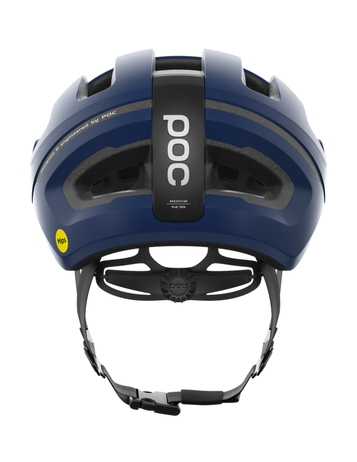 Casque de Vélo Poc Omne Air Mips Lead Blue Matt, vue arrière