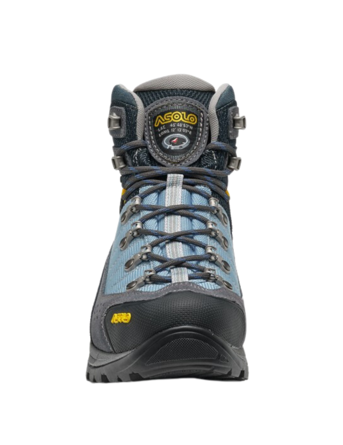 ASOLO Drifter Gore-Tex Vibram Evo - Chaussures de Randonnée Femme durables imperméables Semelle MegaGrip Tige Cuir Couleur Petroleum, vue devant
