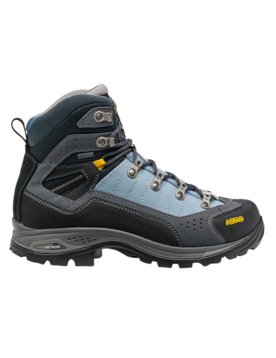 ASOLO Drifter Gore-Tex Vibram Evo - Chaussures de Randonnée Femme durables imperméables Semelle MegaGrip Tige Cuir Couleur Petroleum, vue côté droit