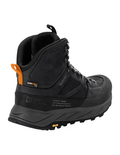 Chaussures de Randonnée Homme Jack Wolfskin Terraquest Texapore Mid résistantes cuir nubuck cordura Semelle Vibram Ecostep Couleur Black, vue arrière