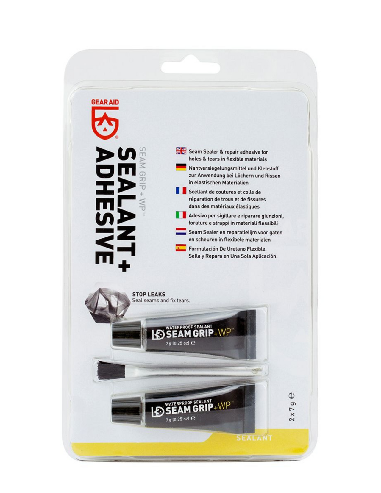 Colle Étanche pour Coutures Gear Aid Seam Grip+WP 2x7 g