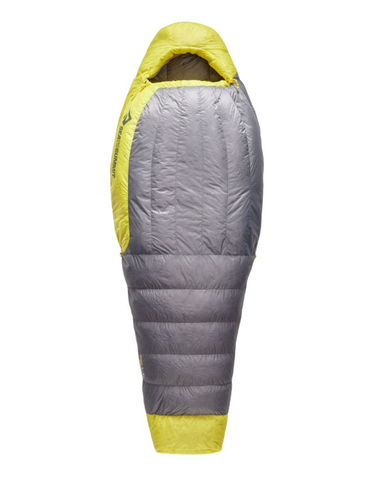 Sea To Summit Spark -1 Regular - Sac de couchage femme -1°C bivouac Plume 850 cuin ultraléger compressible confortable 584g 4,7L, vue de face