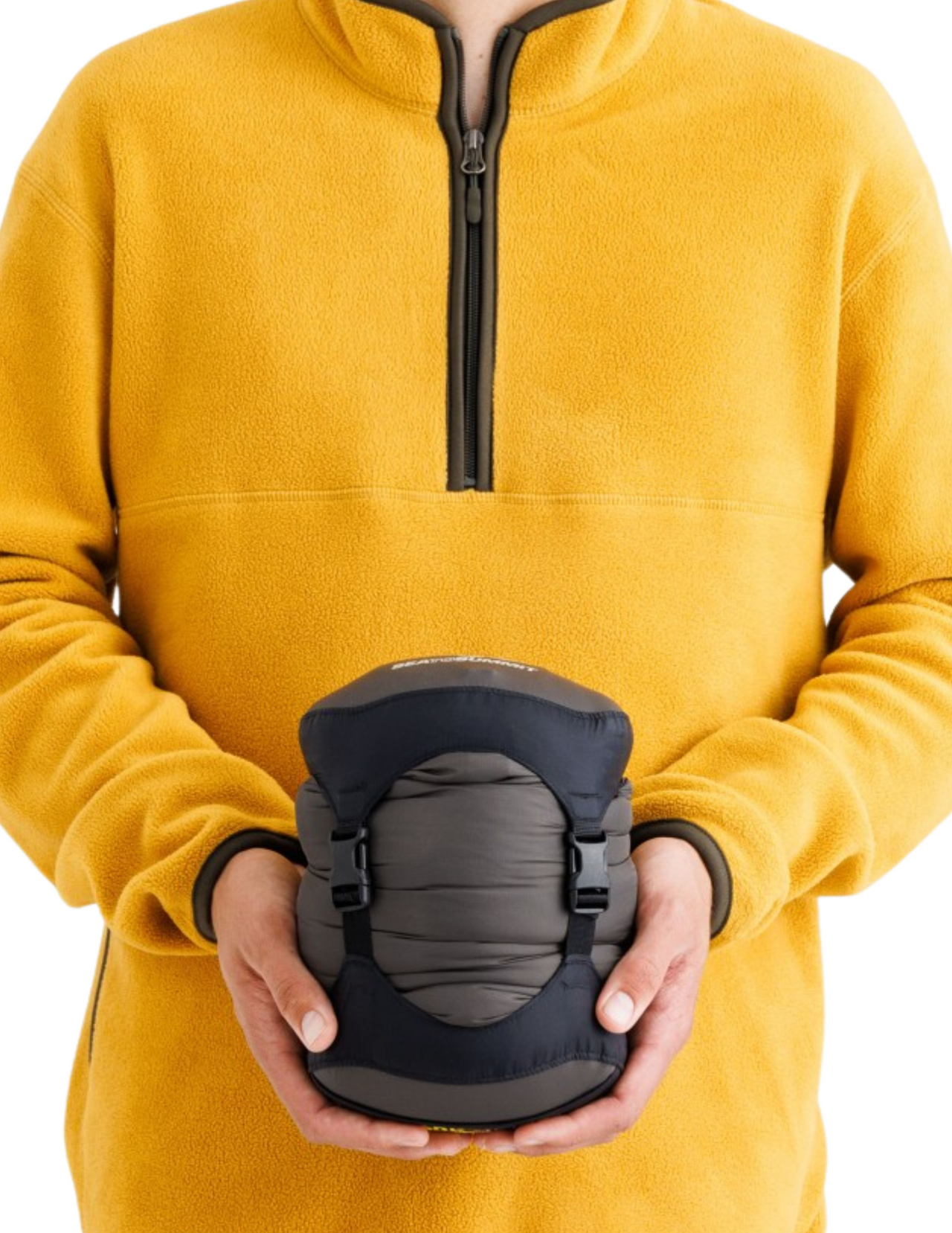 Sea To Summit Spark -1 Long - Sac de couchage femme -1°C bivouac Plume 850 cuin ultraléger compressible confortable 639g 5,7L, vue dans sac de rangement