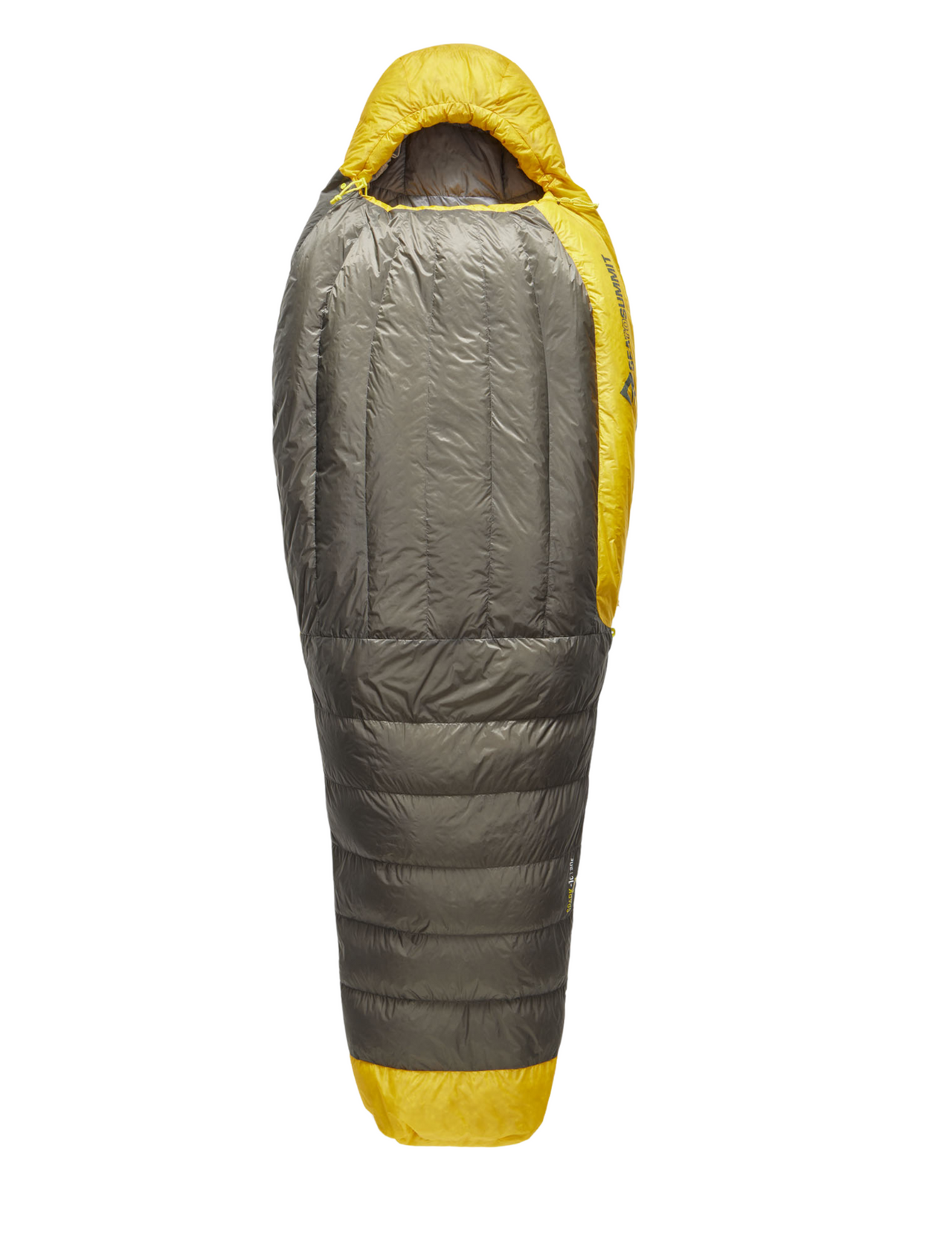 Sea To Summit Spark -1 Regular - Sac de couchage homme -1°C Plume 850 cuin pour bivouac Ultraléger 493g Compressible 4,5L Ouverture gauche, vue de face