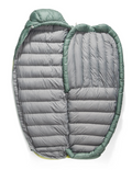 Sea To Summit Ascent -9 Regular - Sac de couchage femme -9°C Plume 750 cuin pour bivouac confort et polyvalence 1250g 9,8L Ouverture intégrale Jumelable, vue détail ouverture intégrale