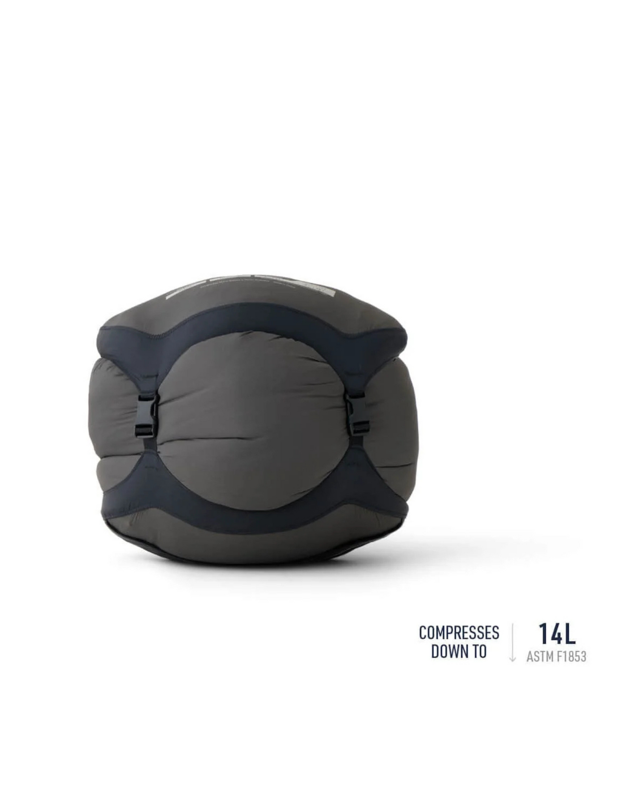 Sea To Summit Hamelin -9 Regular - Sac de couchage homme -3°C synthétique bivouac confort respirant 1626g 14L Ouverture intégrale, vue détail dans sac de rangement