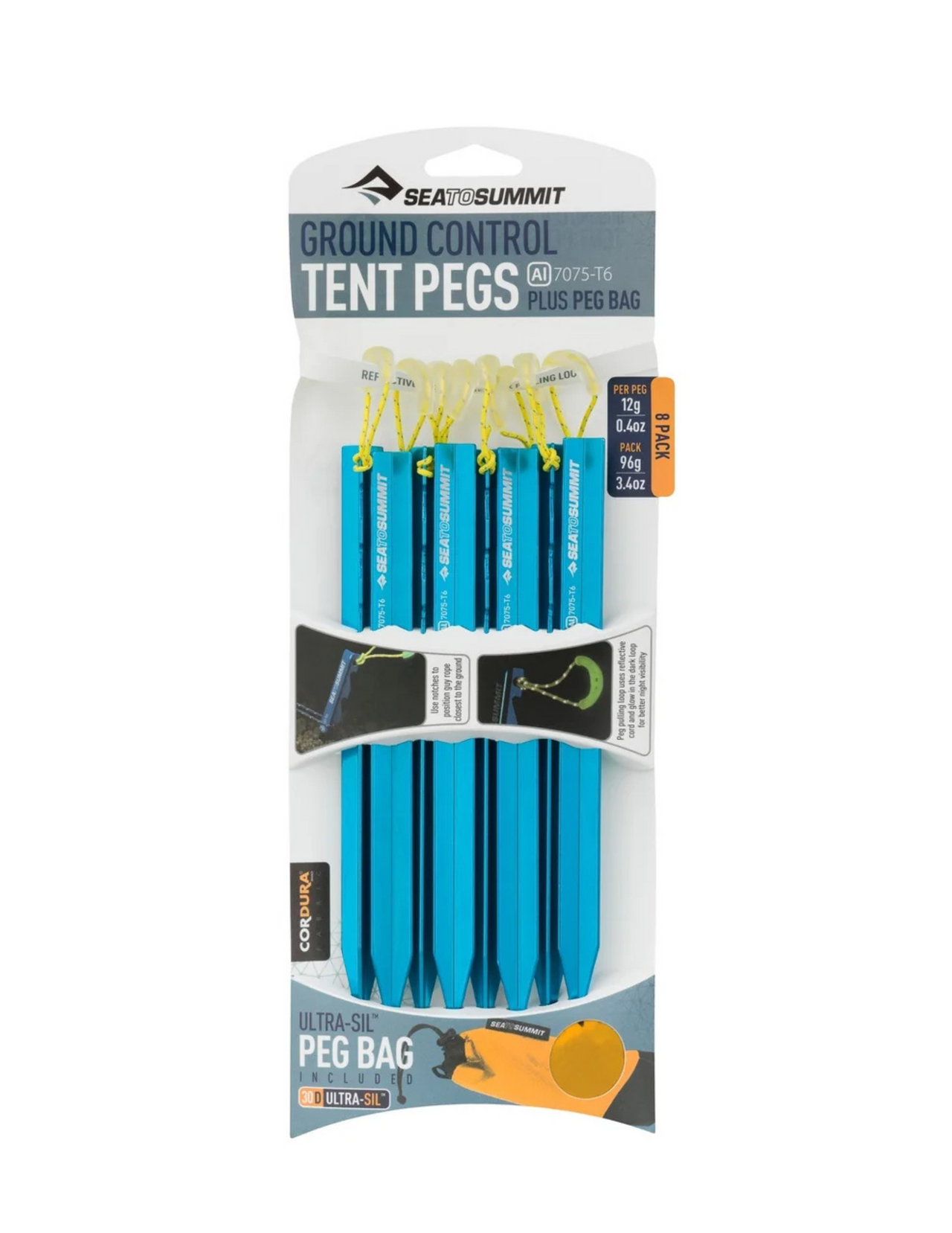 Sea To Summit Ground Control Zeltheringe (x8)