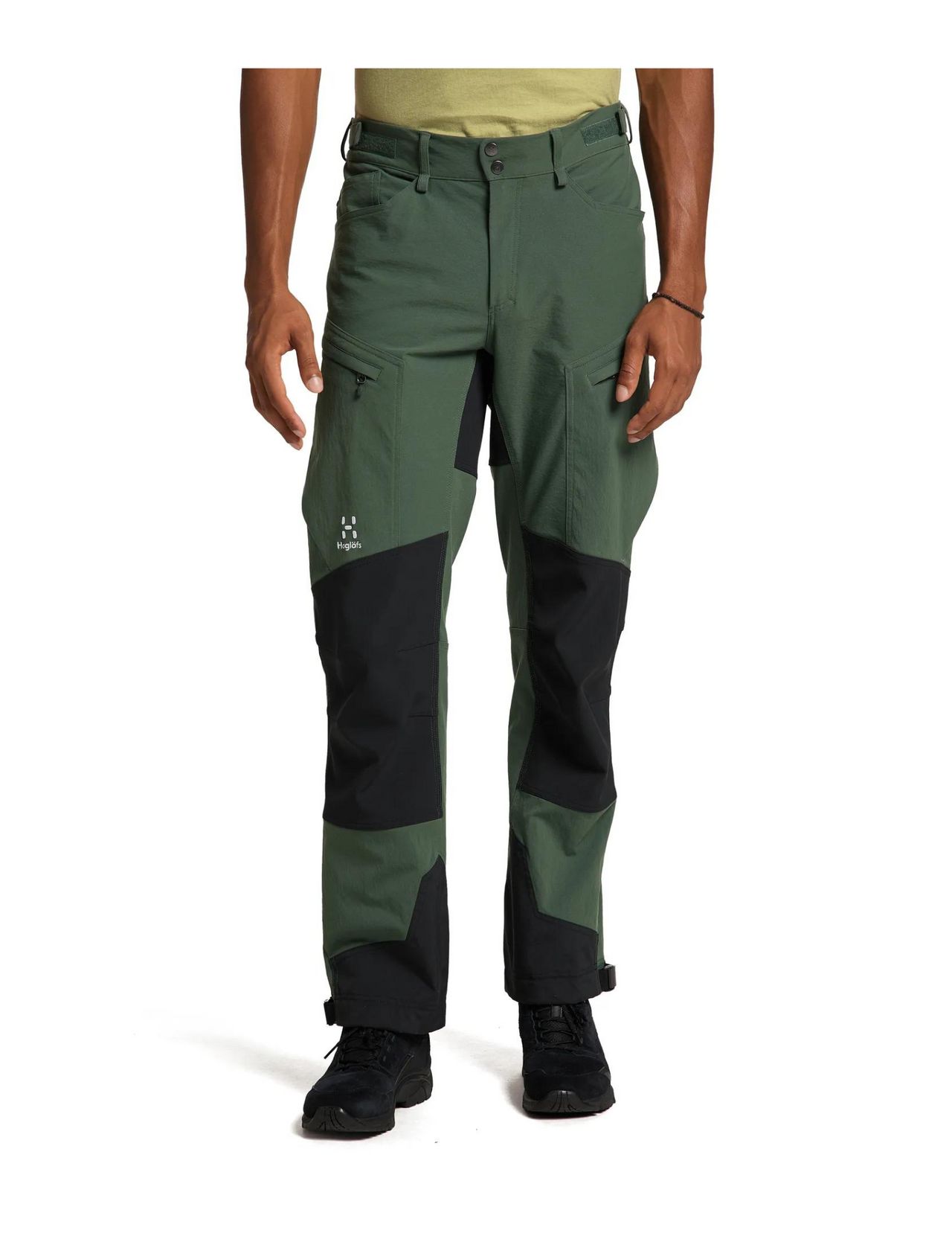 haglöfs zelte HAGLÖFS Haglöfs Rugged Standard Herren-Wanderhose Fjellgrün/True Black ,Wanderhose für Herren