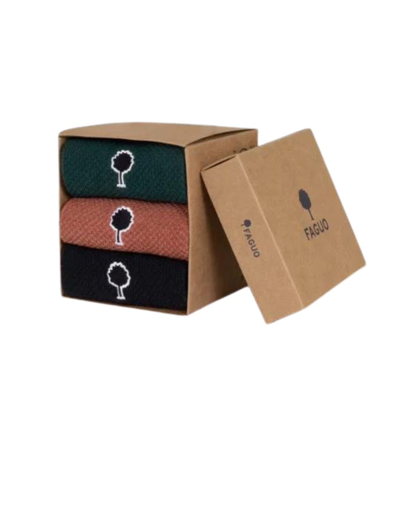 Pack of 3 Pairs of Faguo Cotton Socks