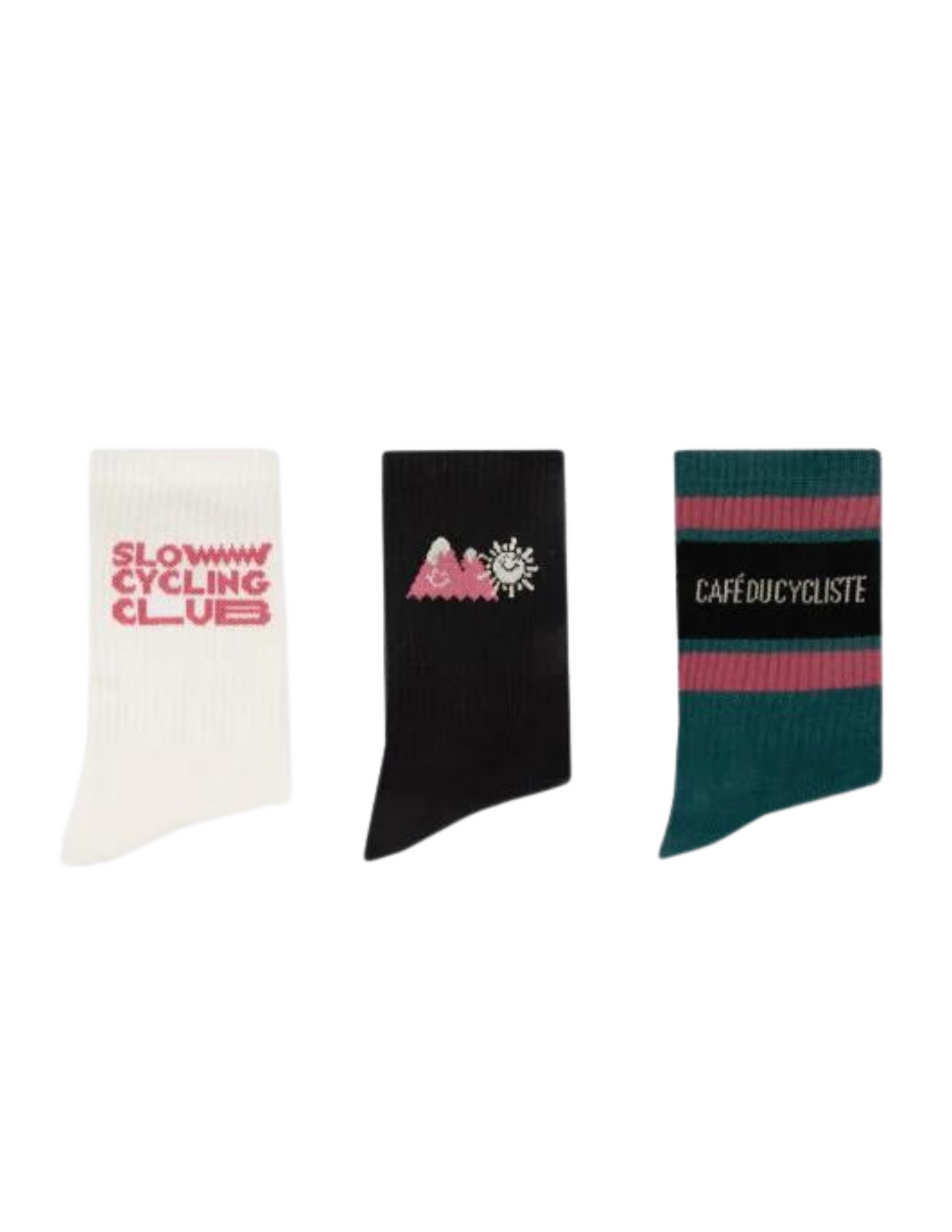 Packung mit 3 Paar Faguo Sport Café Socken für Radfahrer