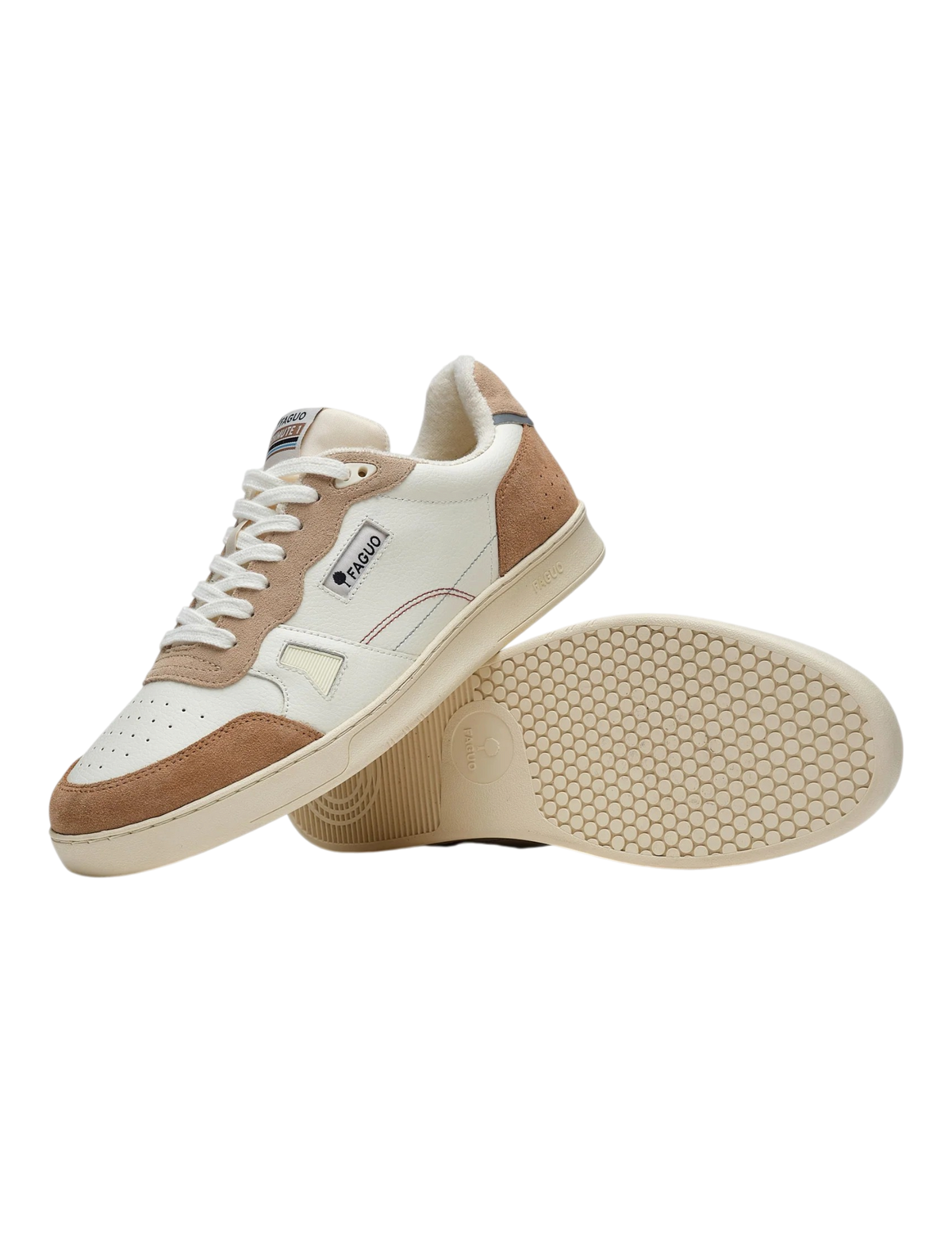 Baskets Faguo Commute 1 Leather/Suede Homme SEA_vue 2