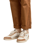 Baskets Faguo Commute 1 Leather/Suede Homme SEA_vue 6
