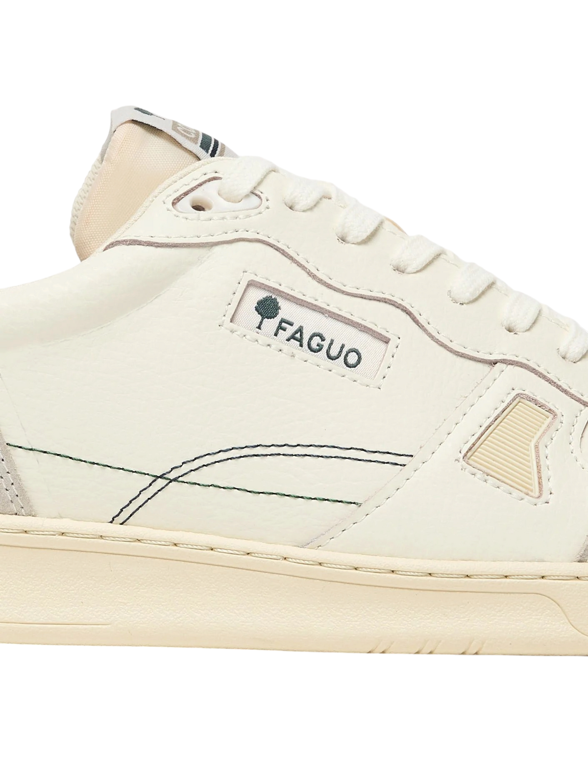Baskets Faguo Commute 1 Leather/Suede Homme SEA_vue 5