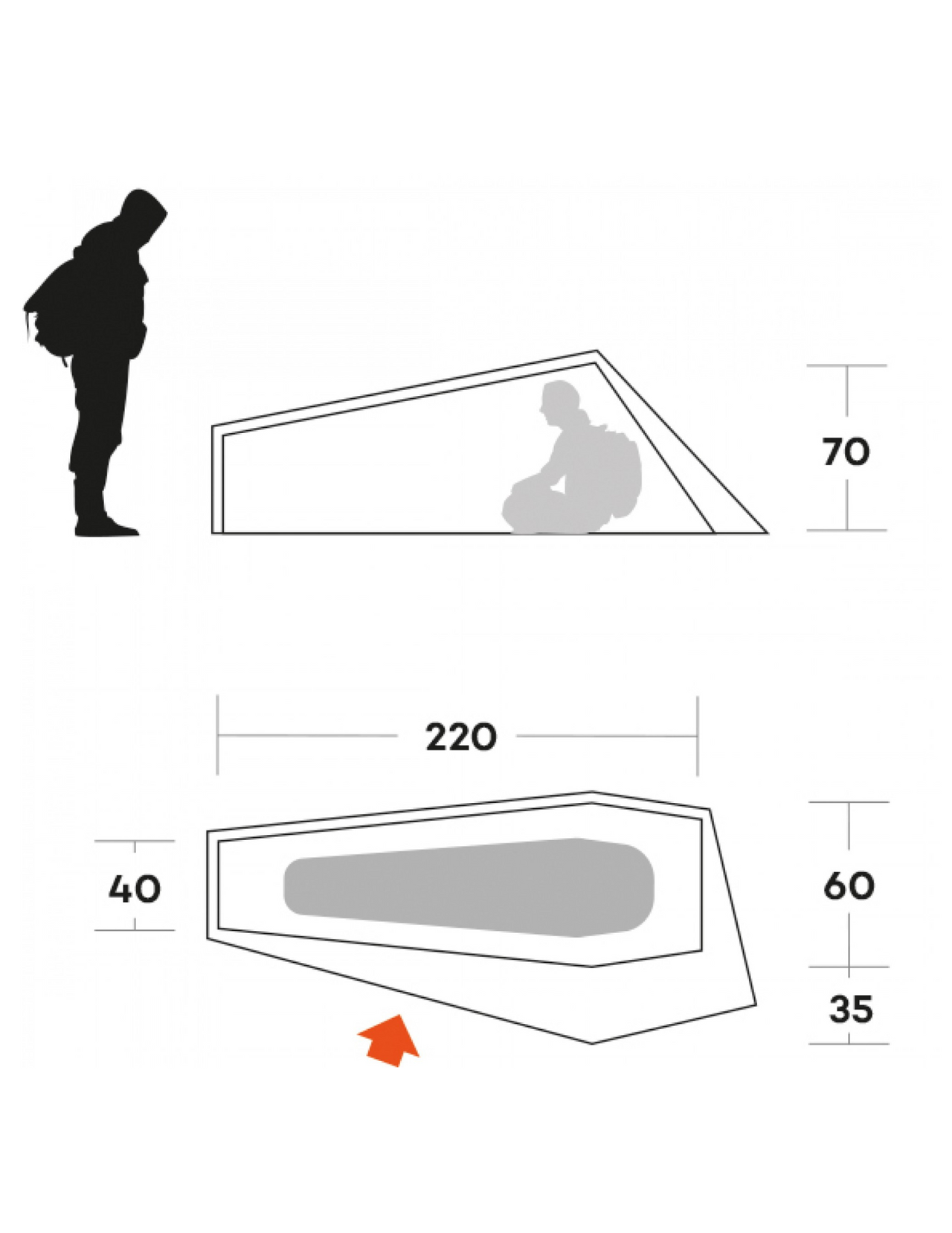 Ferrino Piuma 1 Zelt