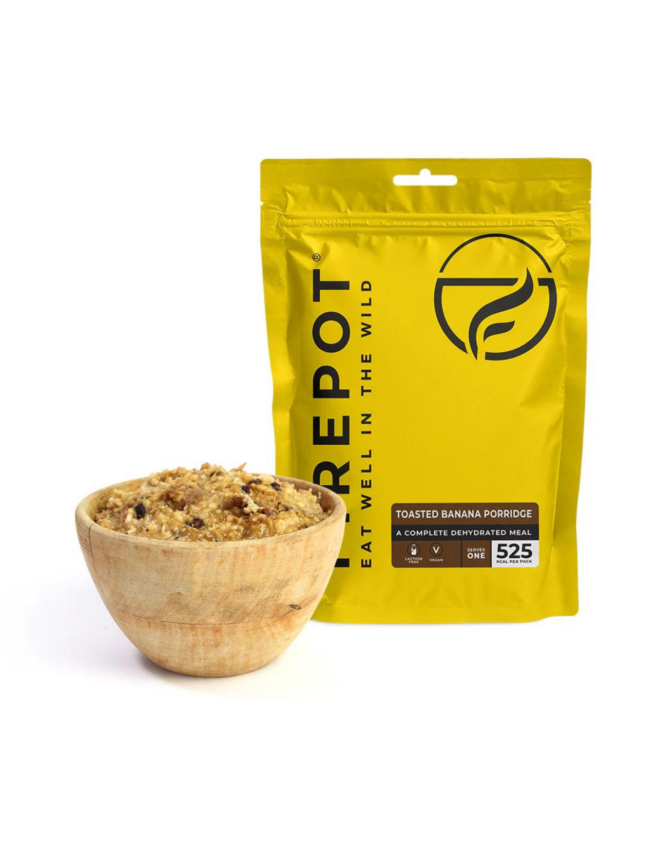 Porridge a fuoco disidratato con banane alla griglia