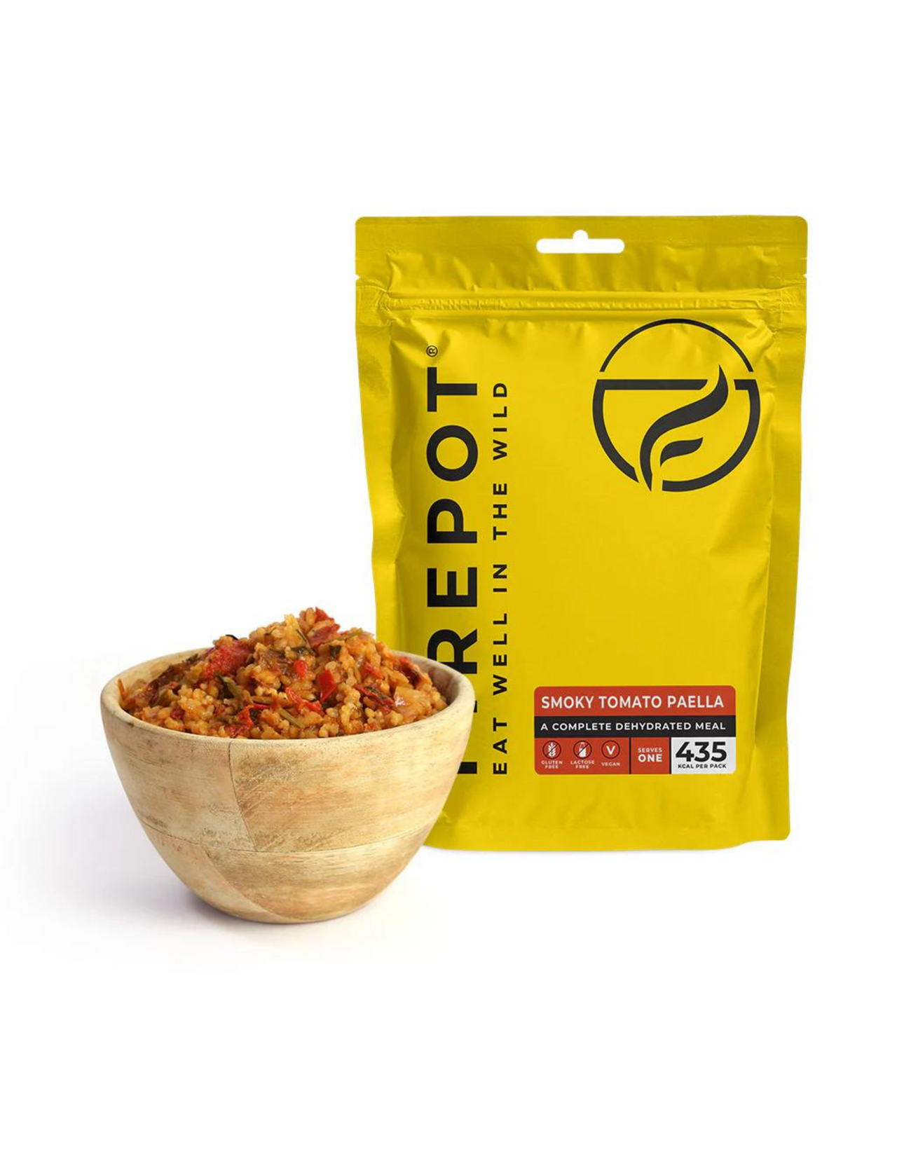 Dehydrated Firepot Paella with Smoked Tomatoes