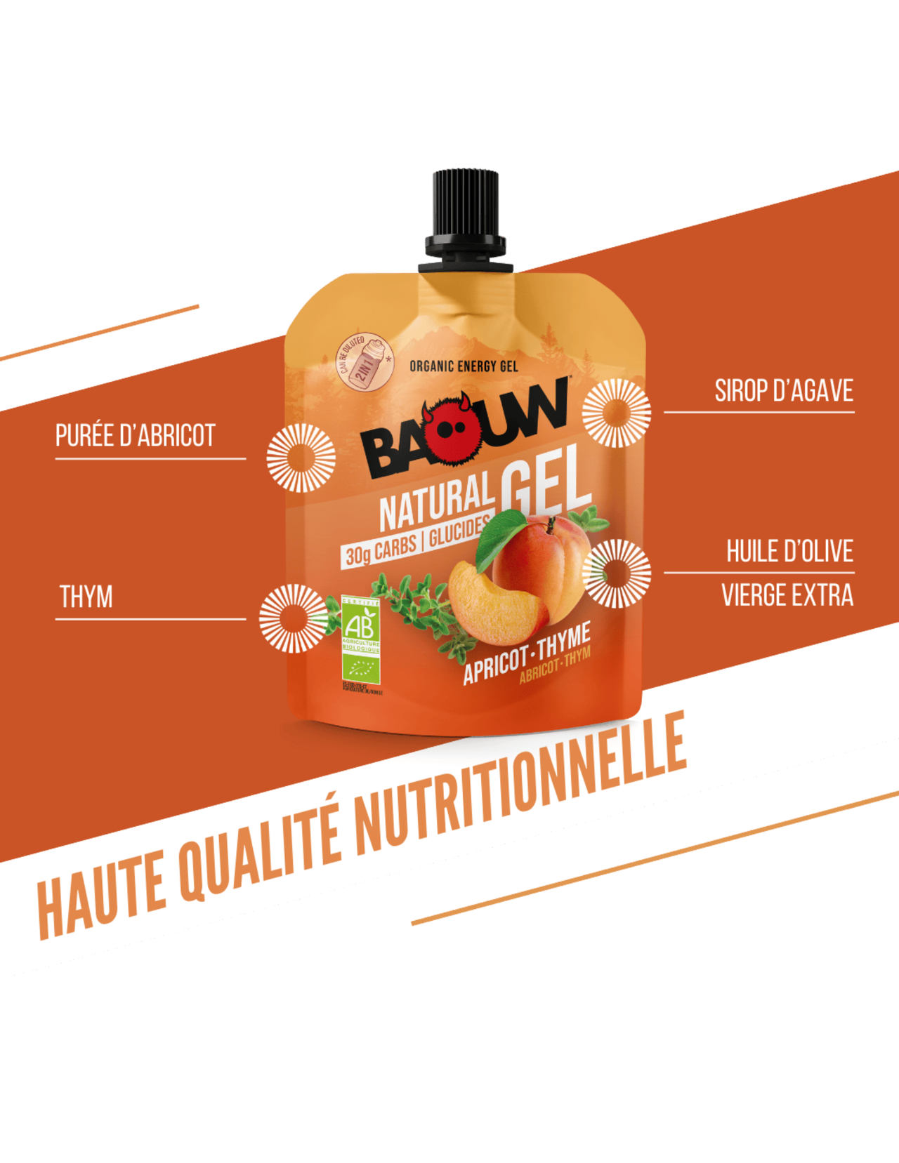 Baouw Aprikosen-/Thymian-Energiegel 85 g