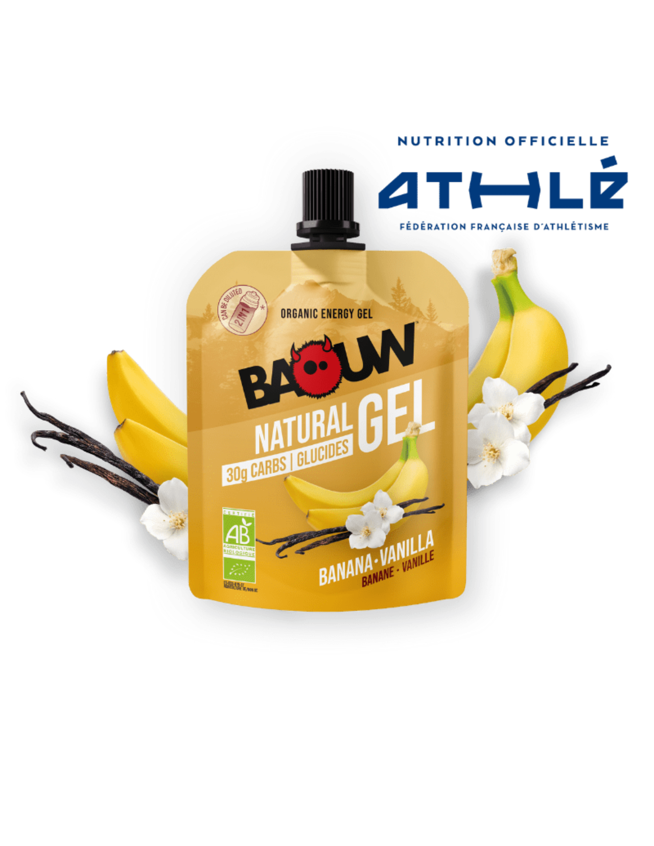 Baouw Energie-Gel Banane/Vanille 85 g