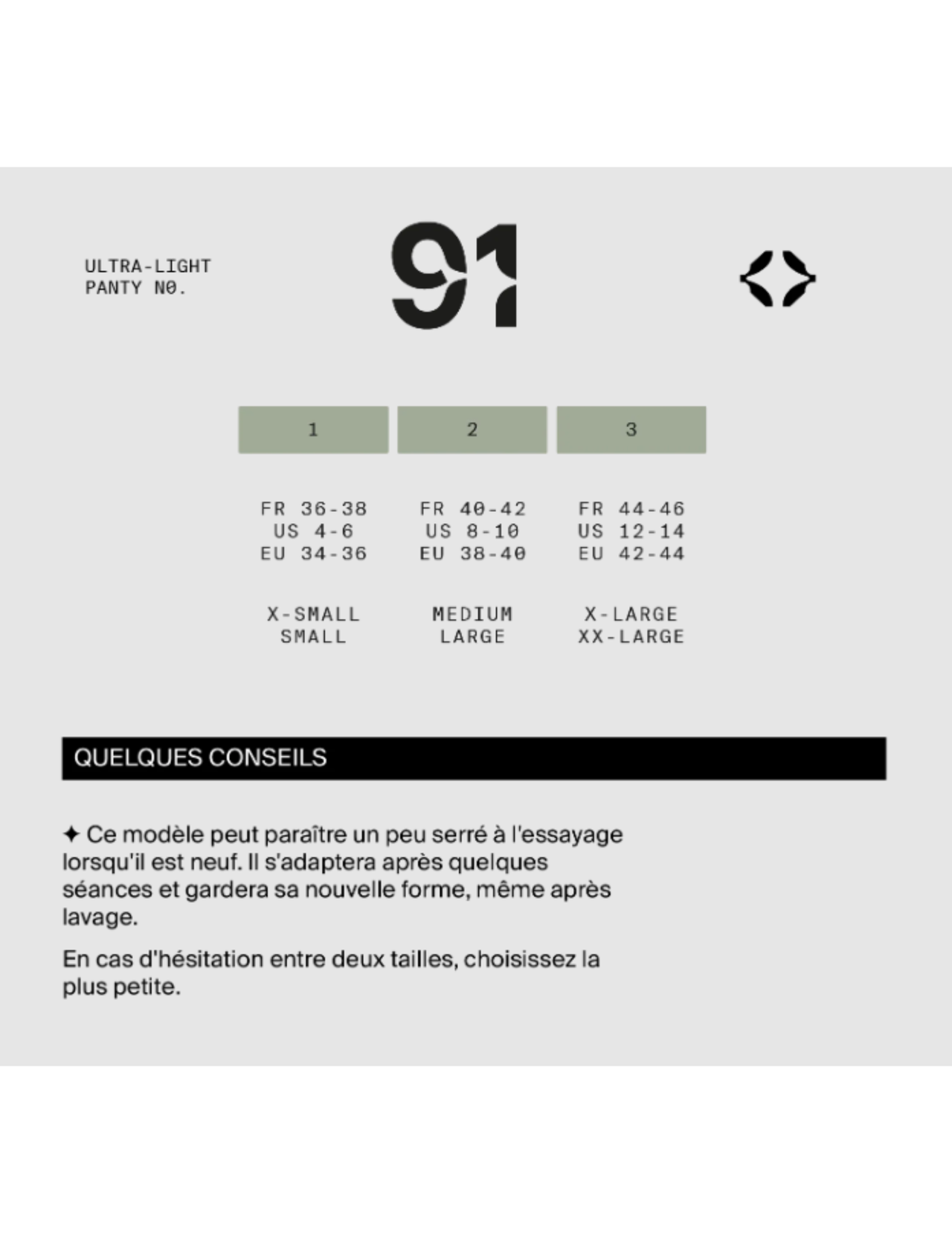 Culotte Panty Hästko N°91