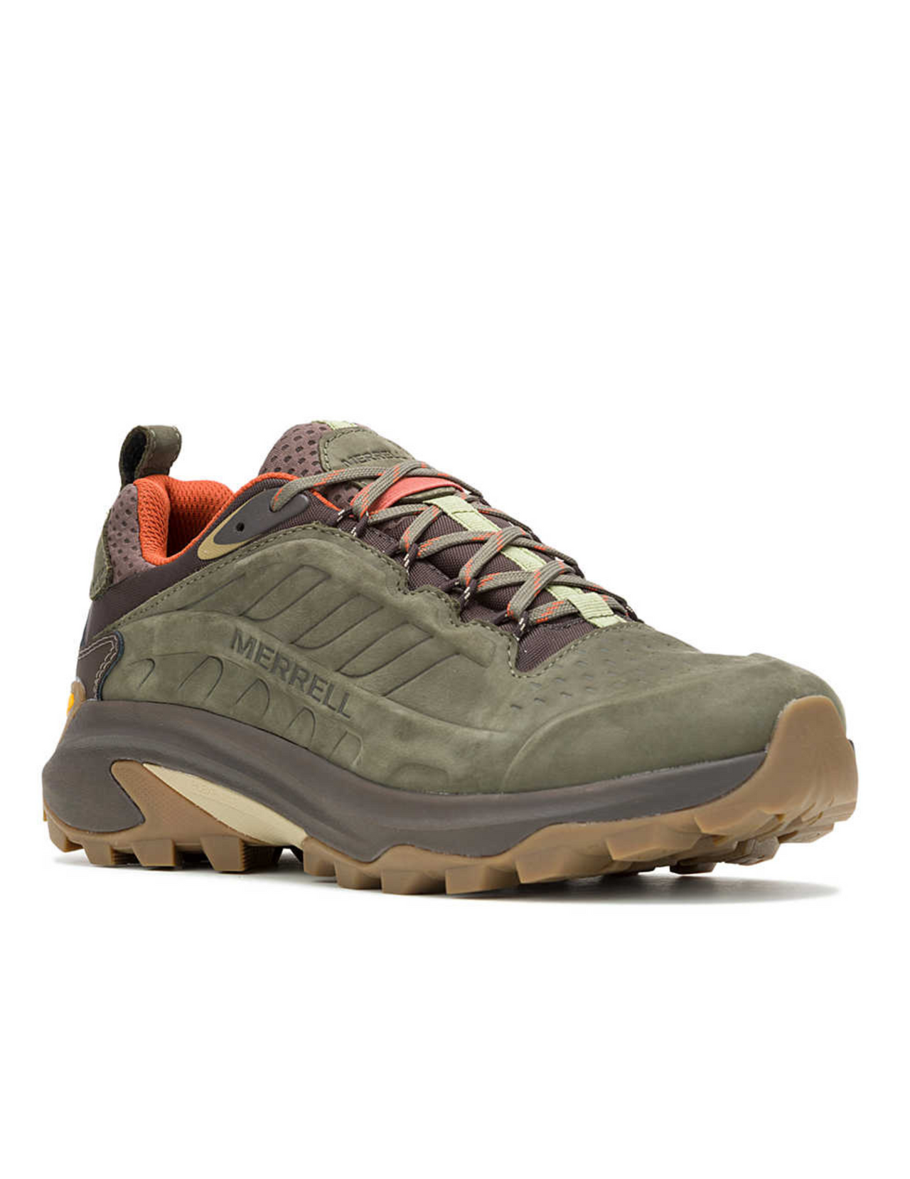 Chaussures de Randonnée/Trail Merrell Moab Speed 2 Leather Waterproof Homme Olive, respirantes, vue latérale droite