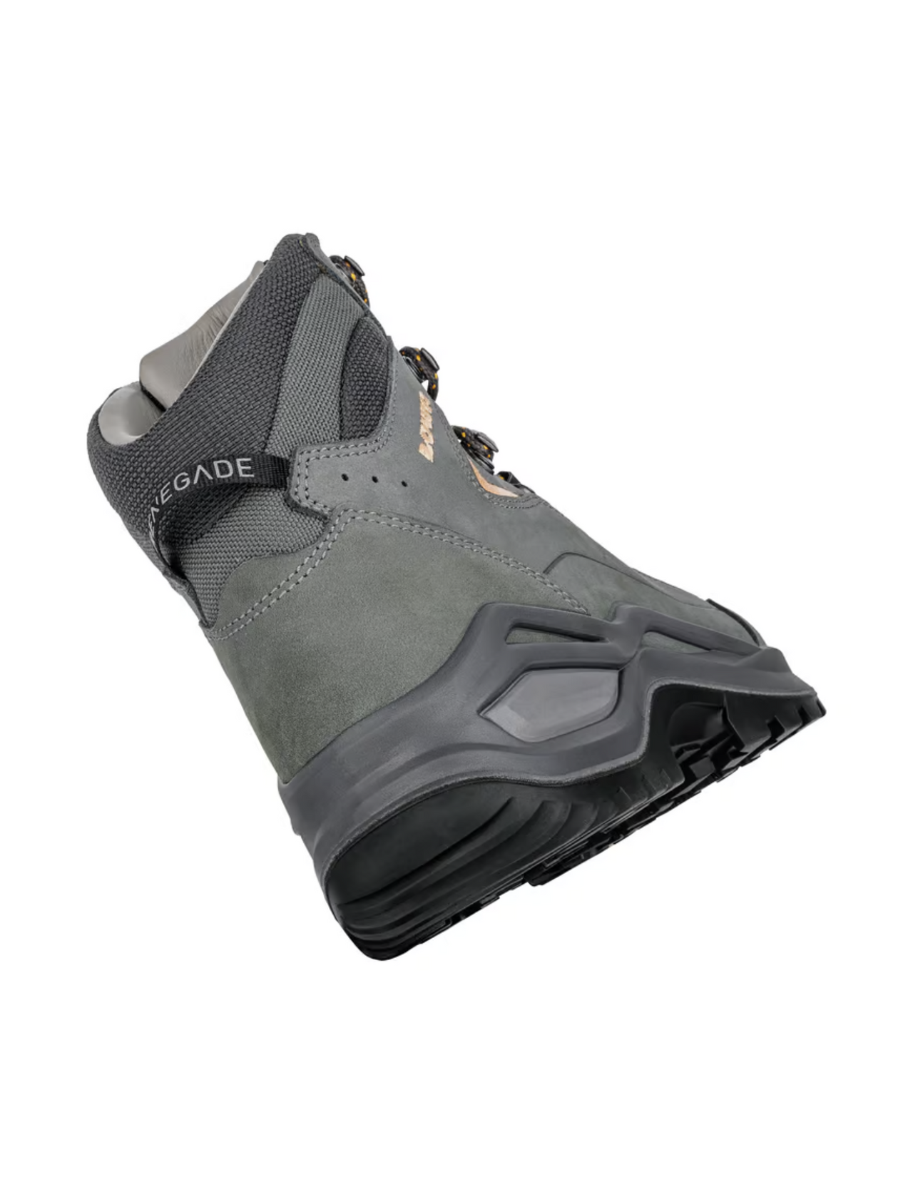 Chaussures de Randonnée Lowa Renegade Evo Gore-Tex Mid Femme Graphite/Apricot, tige mi-haute, robustes, vue arrière