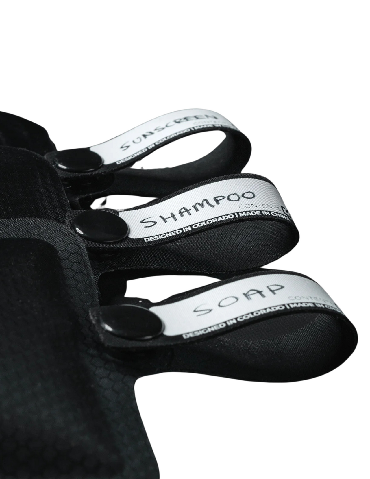 Set di 3 bottiglie flessibili per matador flatpack da 90 ml di sapone / shampoo