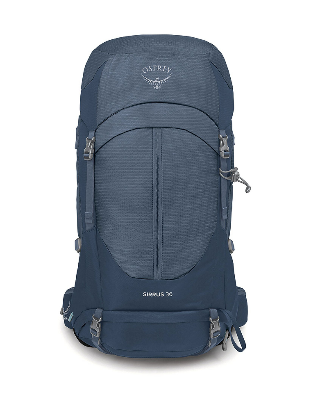 Sac à dos de randonnée Osprey Sirrus 36L Femme, couleur bleue, vue de face