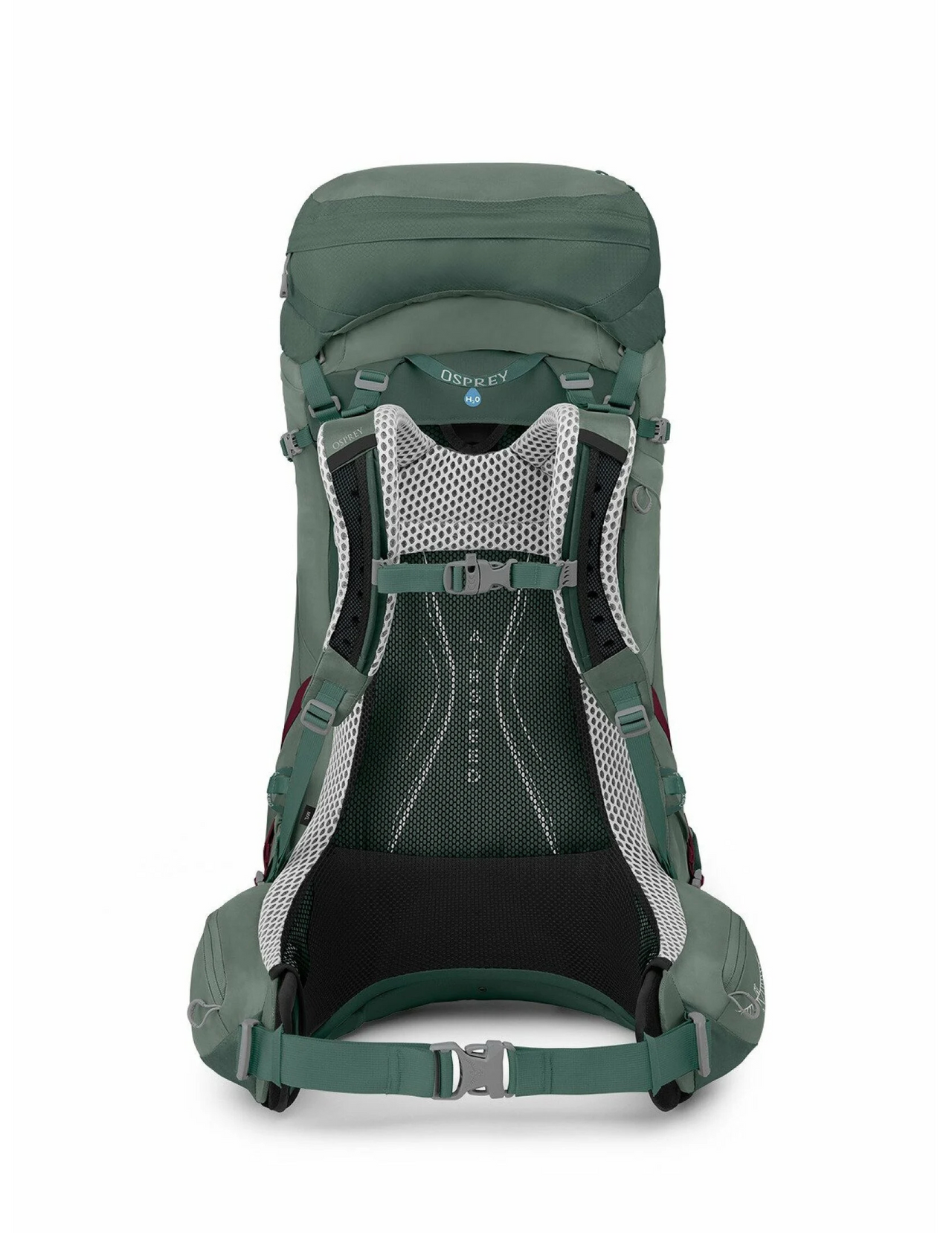 Sac à dos de randonnée Osprey Aura AG LT 50L Femme, couleur koseret darjeeling, dos ventilé