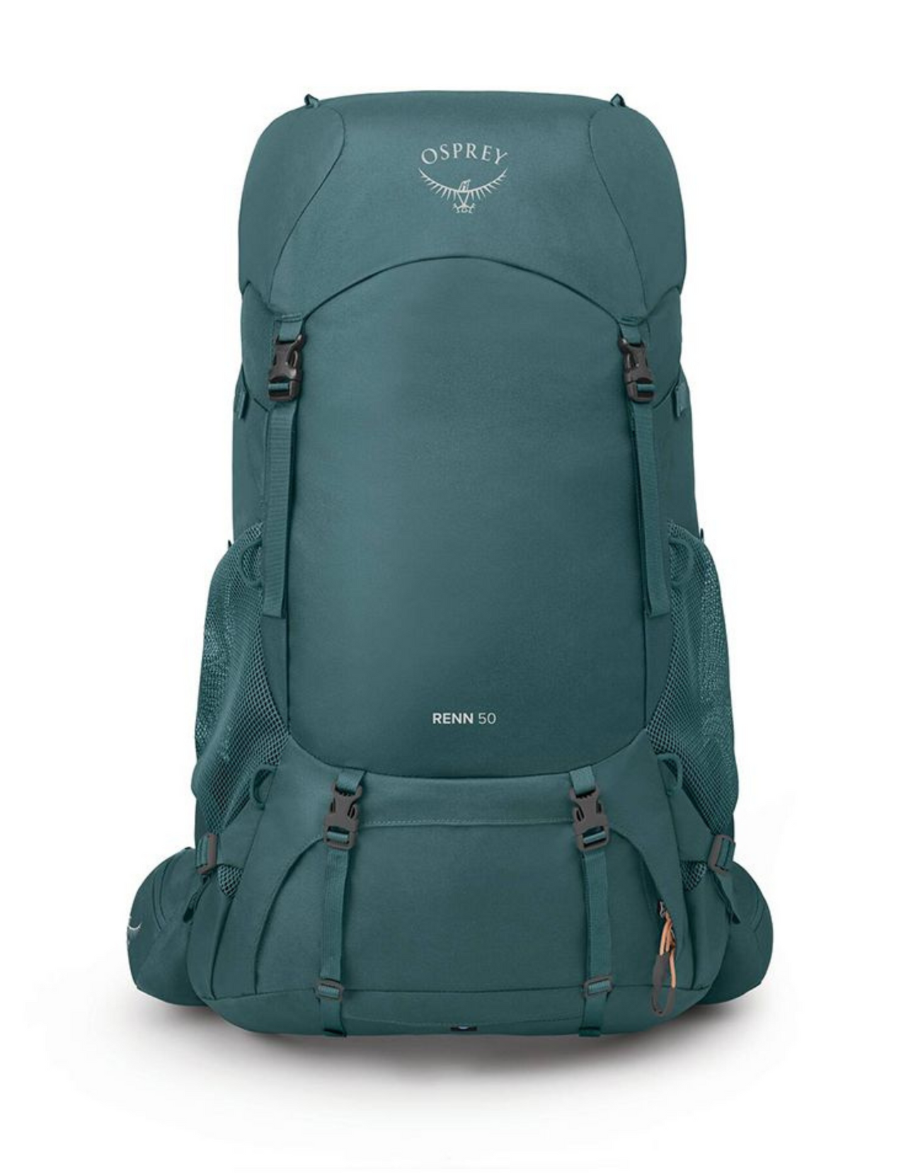 Sac à dos de randonnée Osprey Renn 50L Femme, couleur bleue, vue avant