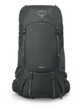 Sac à dos de randonnée Osprey Rook 65L Homme, couleur dark charcoal silver line, vue de face