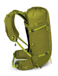 Sac à dos de randonnée Osprey Talon Velocity 20 Litres Homme, couleur verte, vue de profil