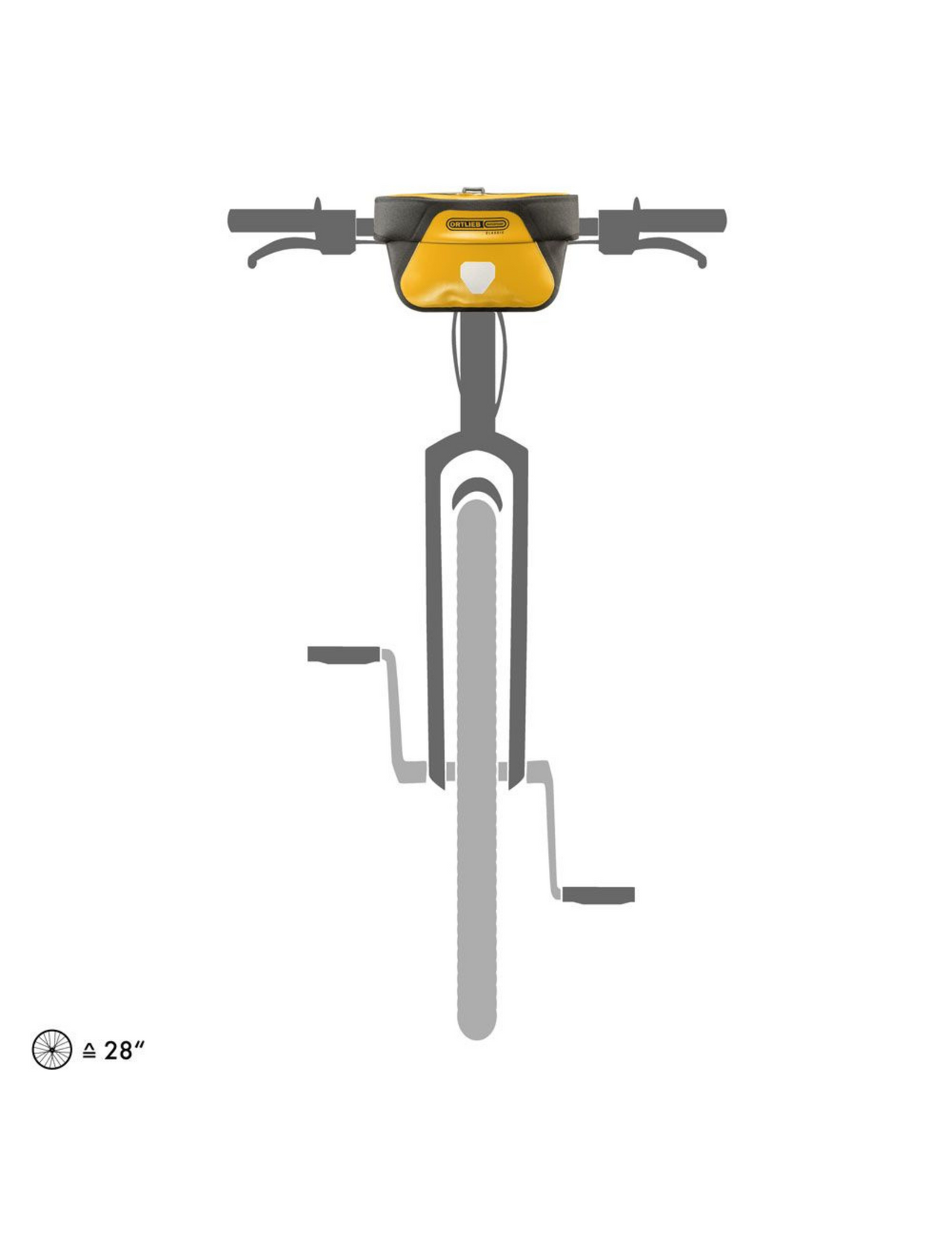 Sacoche de Guidon Ortlieb Ultimate Six Classic 5 L, fixée sur le vélo