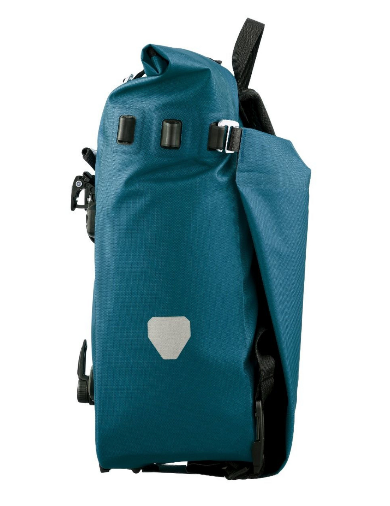 Sac à Dos Ortlieb Vario 20 L Petrol : idéal pour le vélotaf, vue côté