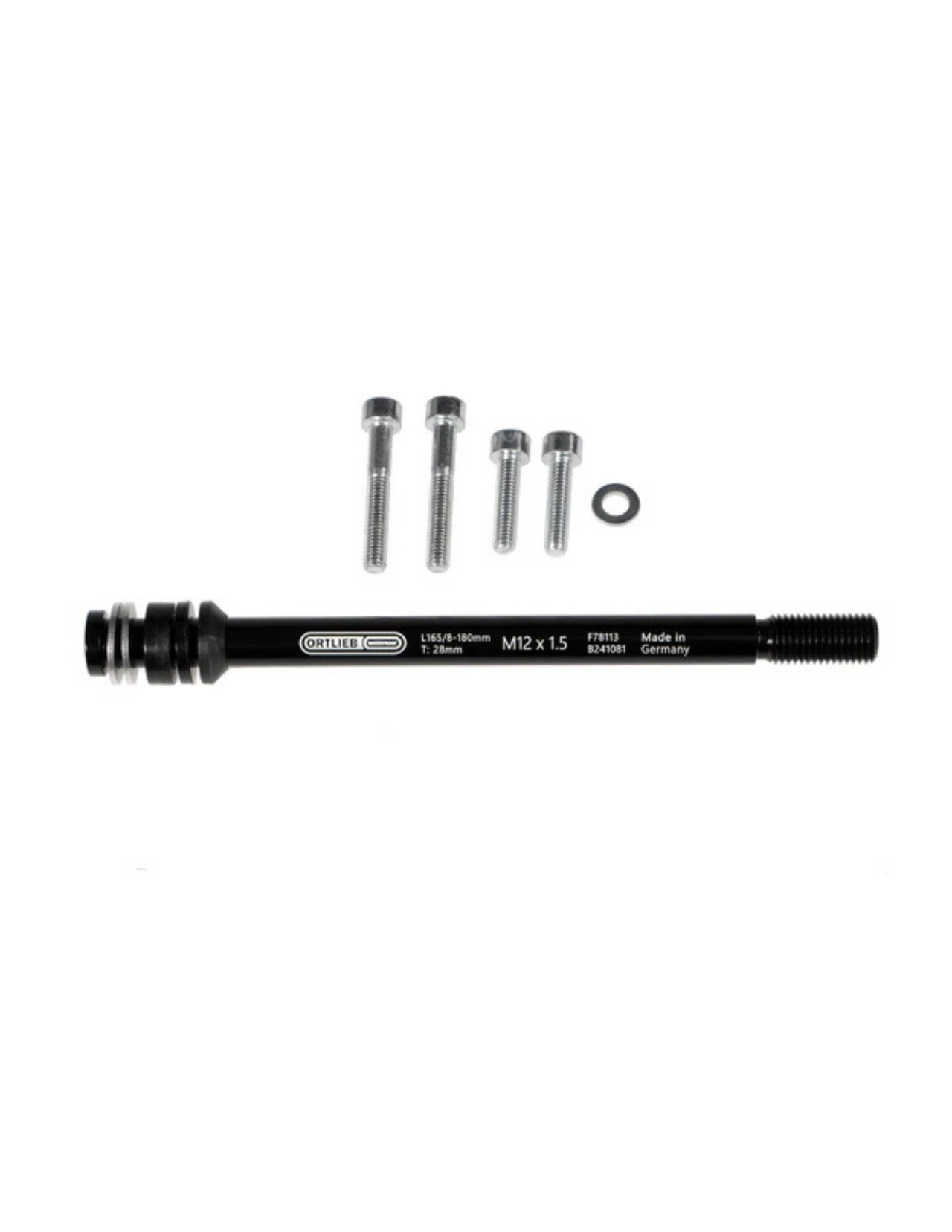 Steckachsadapter Ortlieb Steckachse M6 Adapter 1,5 mm