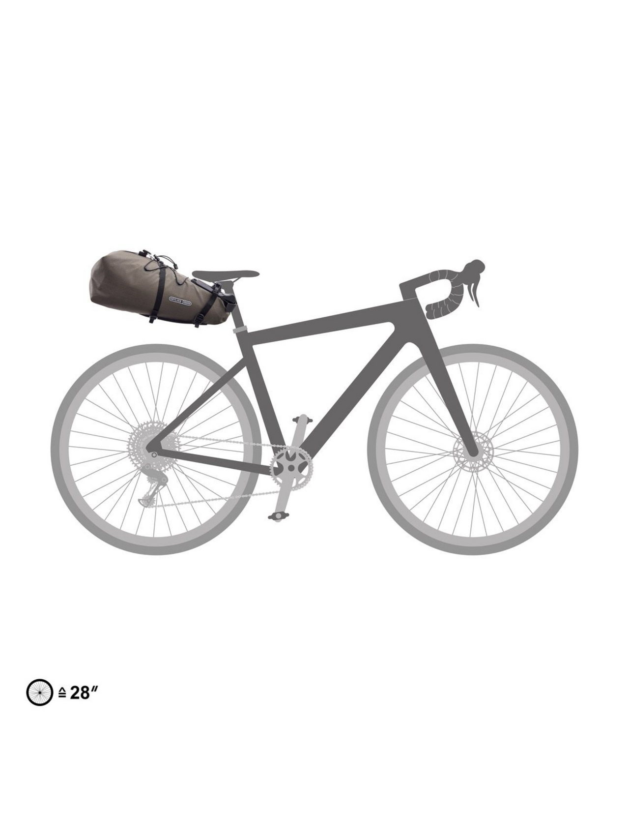 Sacoche de Selle Ortlieb BikePacking QR 13, fixée sur le vélo