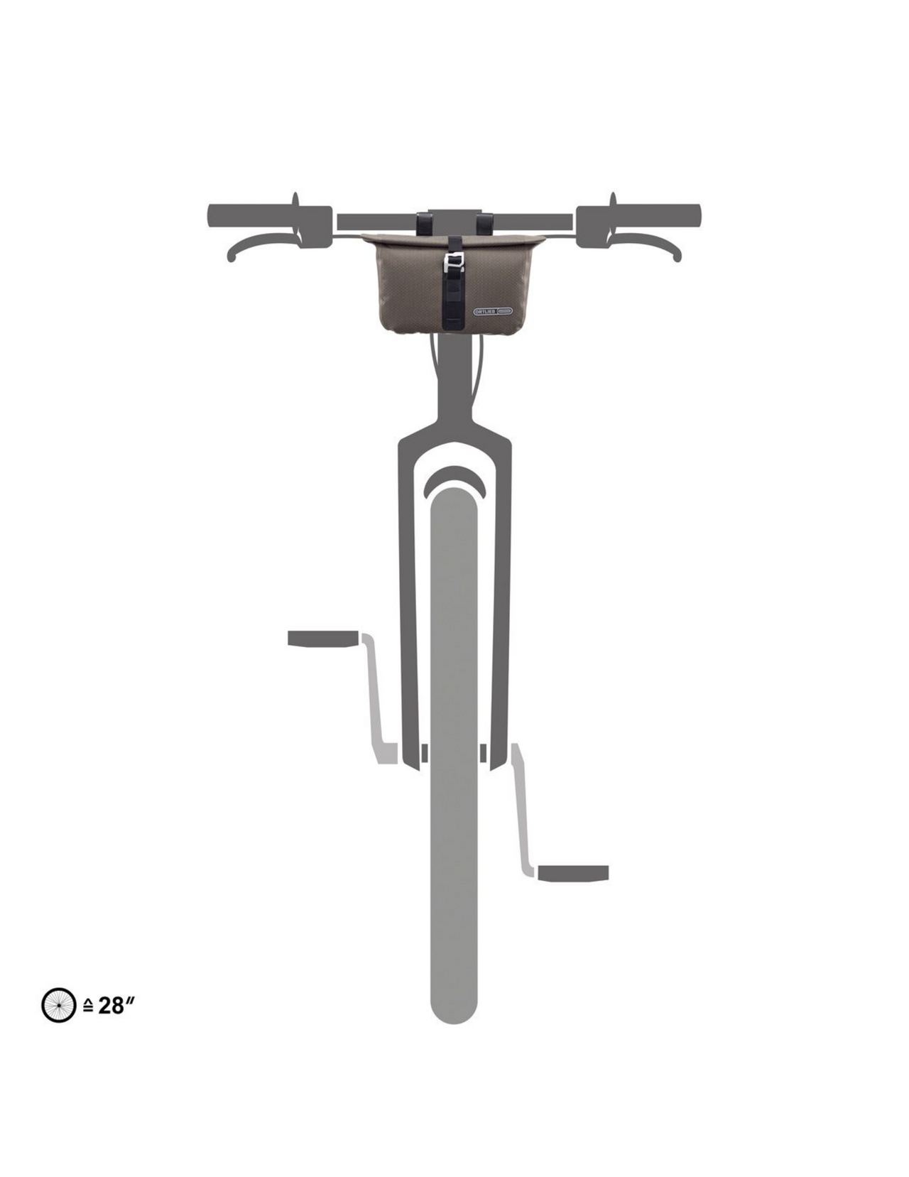 Sacoche de Guidon Ortlieb Accessory Pack, fixée sur le vélo