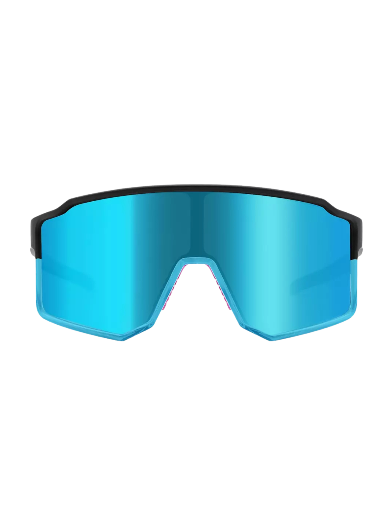 Cébé Outflow 2 Matt Trans Blue/Black/Pink Sonnenbrille - Grey Full Revo Ice Blue Scheibe