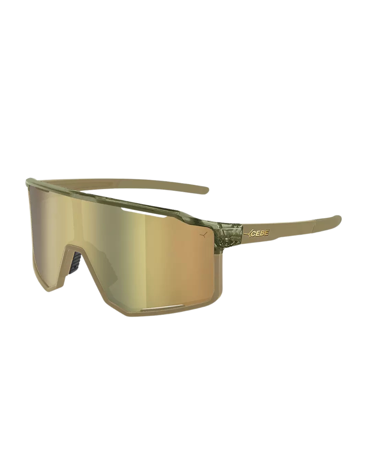Cébé Outflow 2 Matt Sand Trans Khaki Sonnenbrille - Grey Full Revo Bronze Glas