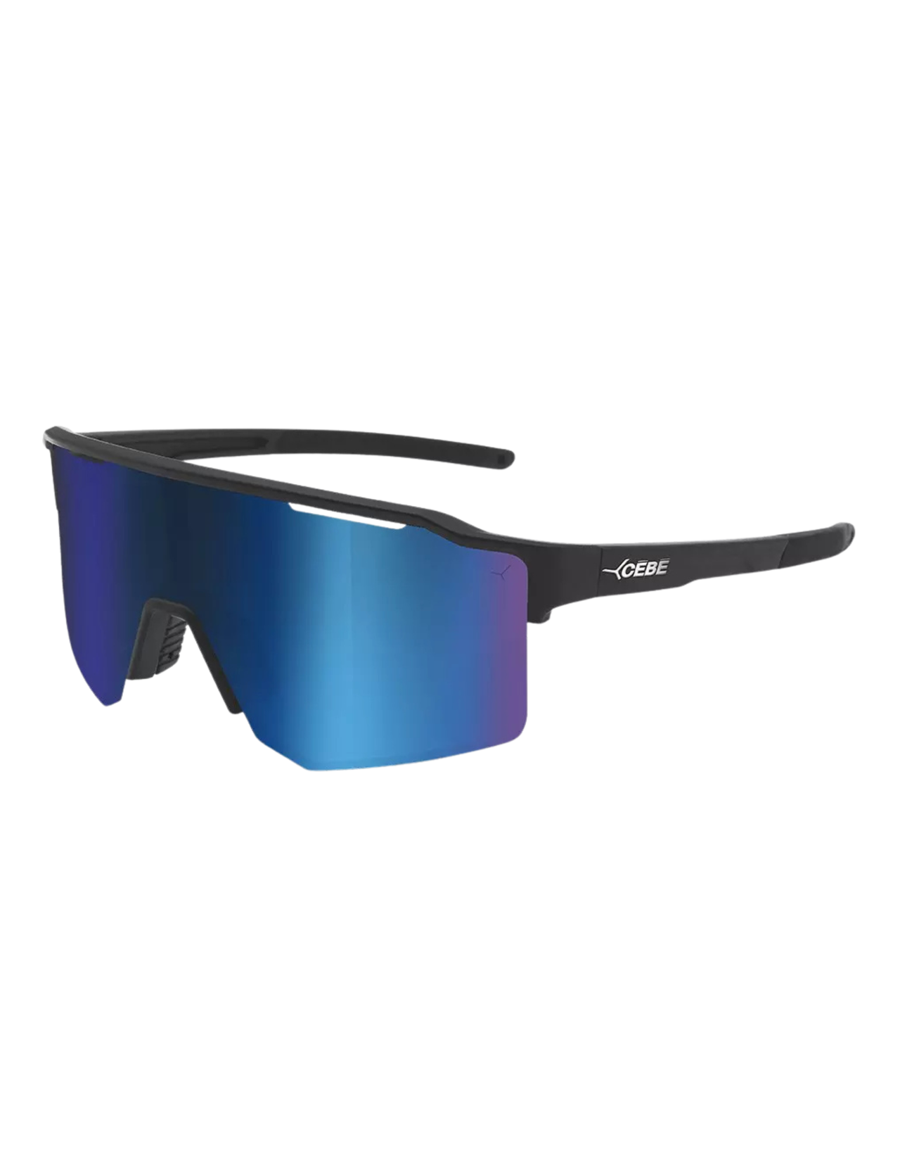 Occhiali da sole Cébé Outflow 2 Lite Nero opaco Kaki - Grigio Full Revo Sapphire Blue Screen