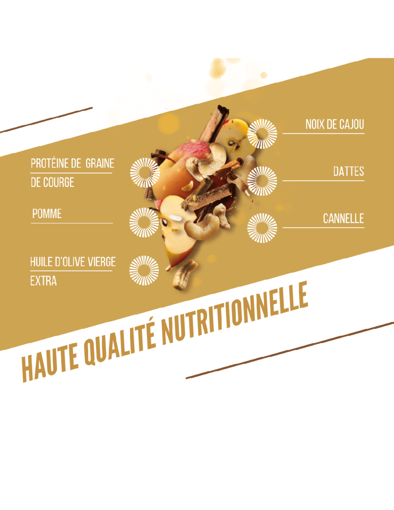 Barre Protéinée Bio Baouw Pomme/Cannelle 50 g