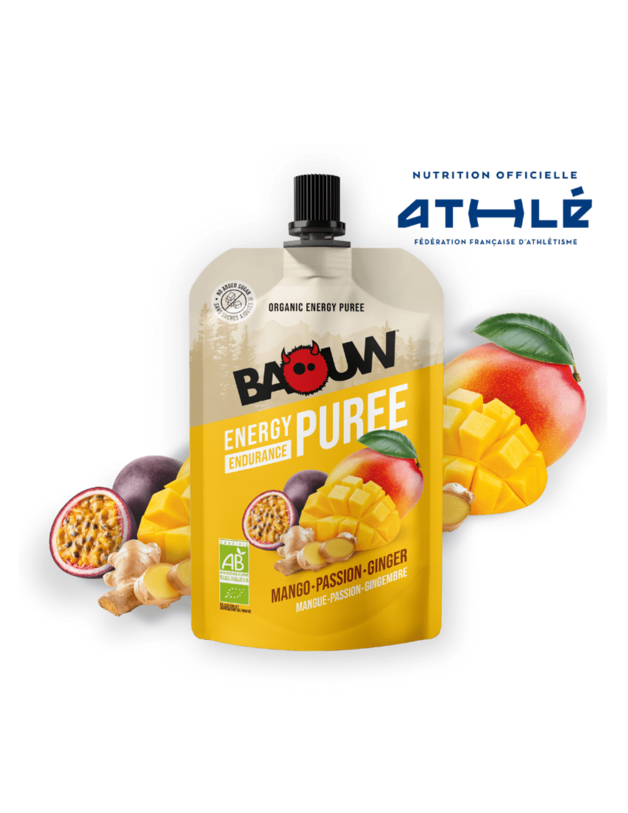 Baouw Mango/Passion/Ginger Organic Puree 90 G