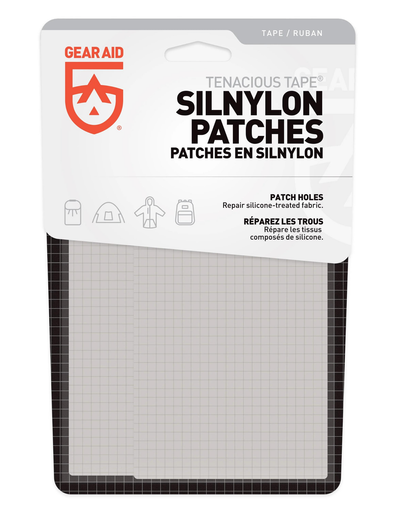 Set di 2 patch di riparazione Aiuto per ingranaggi Silnylon