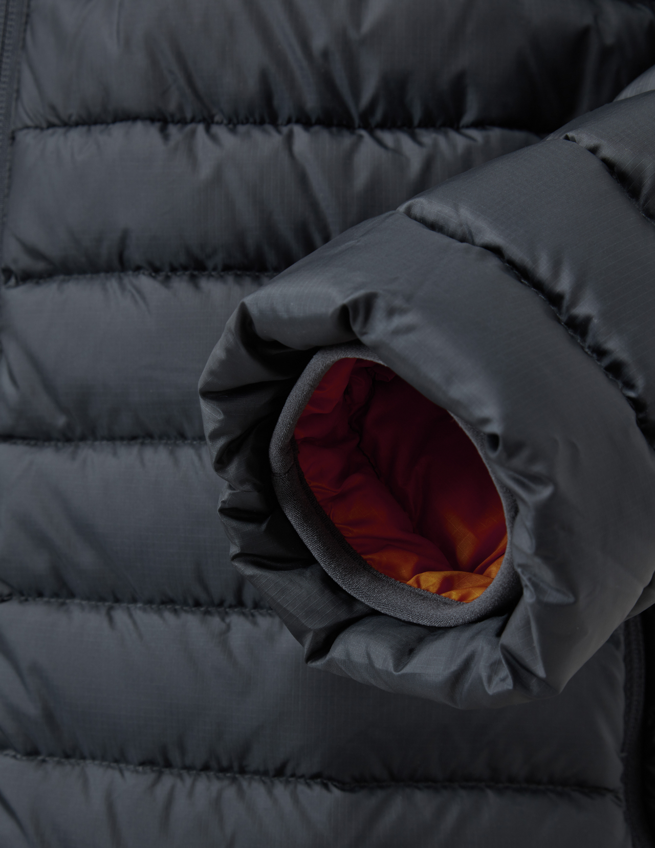 Doudoune Rab Microlight Alpine Homme Beluga, manche