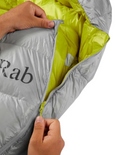 Sac de Couchage Rab Mythic 200 (1°C) Regular Left, vue détail zip