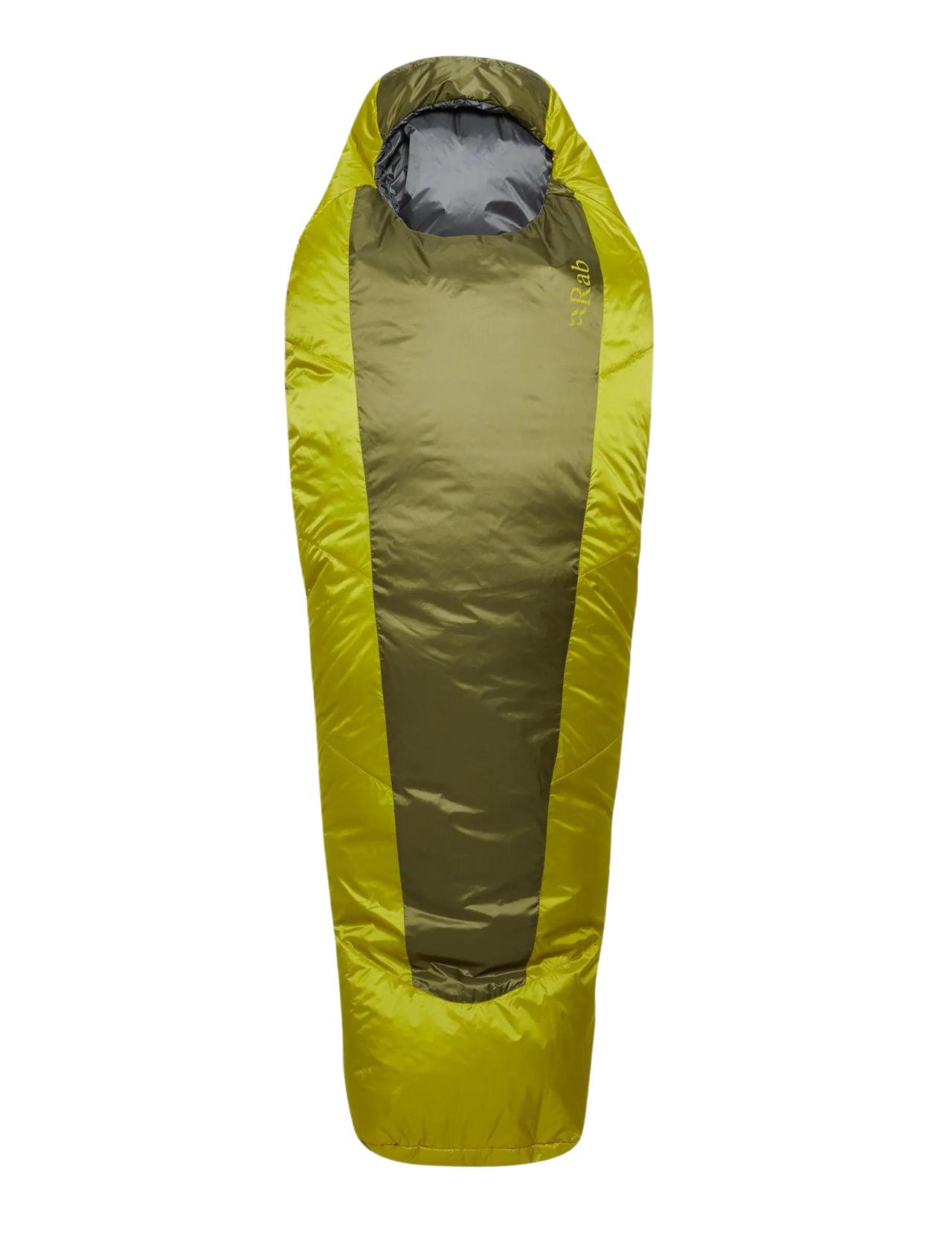 Sac de Couchage Rab Solar Eco 0 Long Left, vue de face