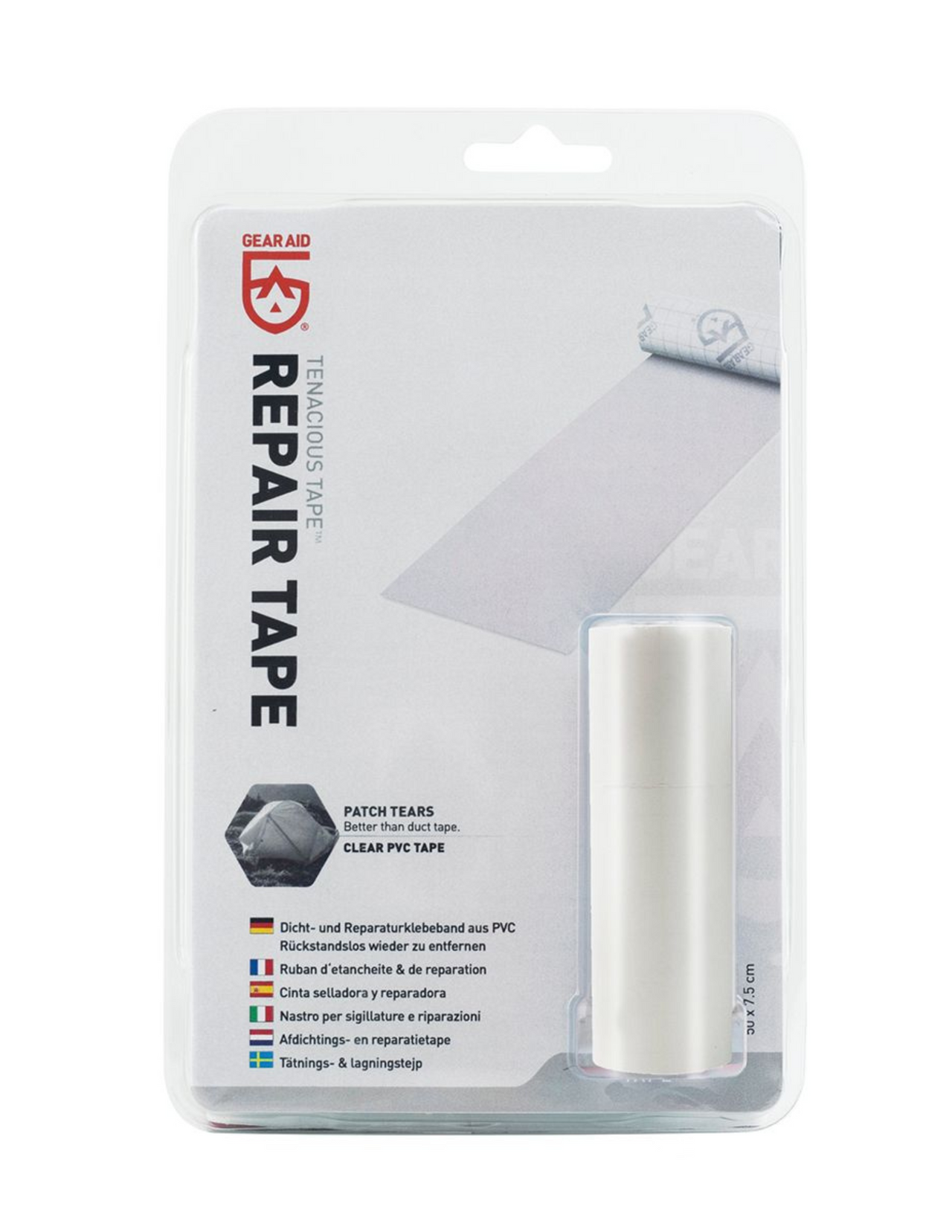 Gear Aid Tenacious selbstklebendes Reparaturband, 7,6 cm x 50 m