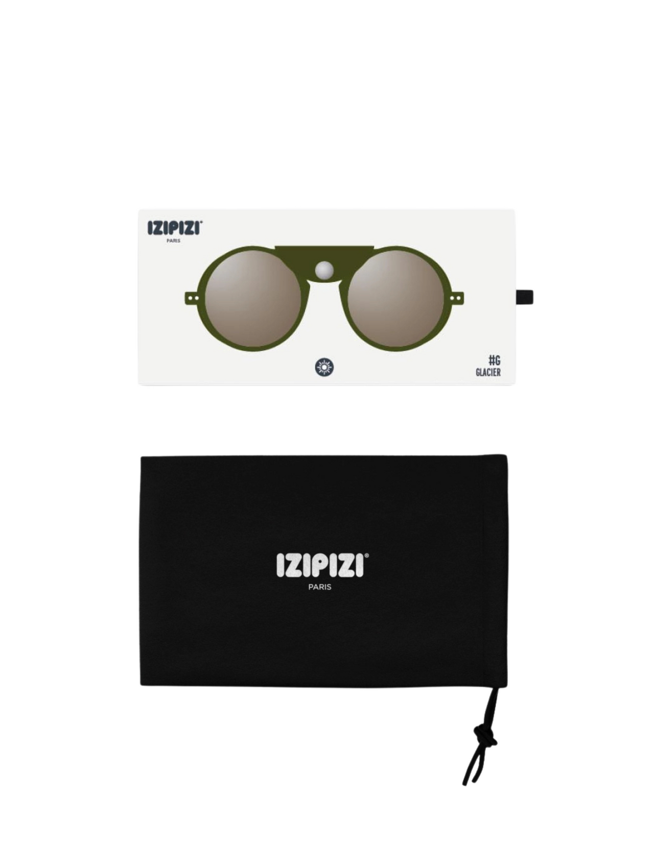 Lunettes de Soleil Izipizi Glacier #G Kaki Green Intense Light