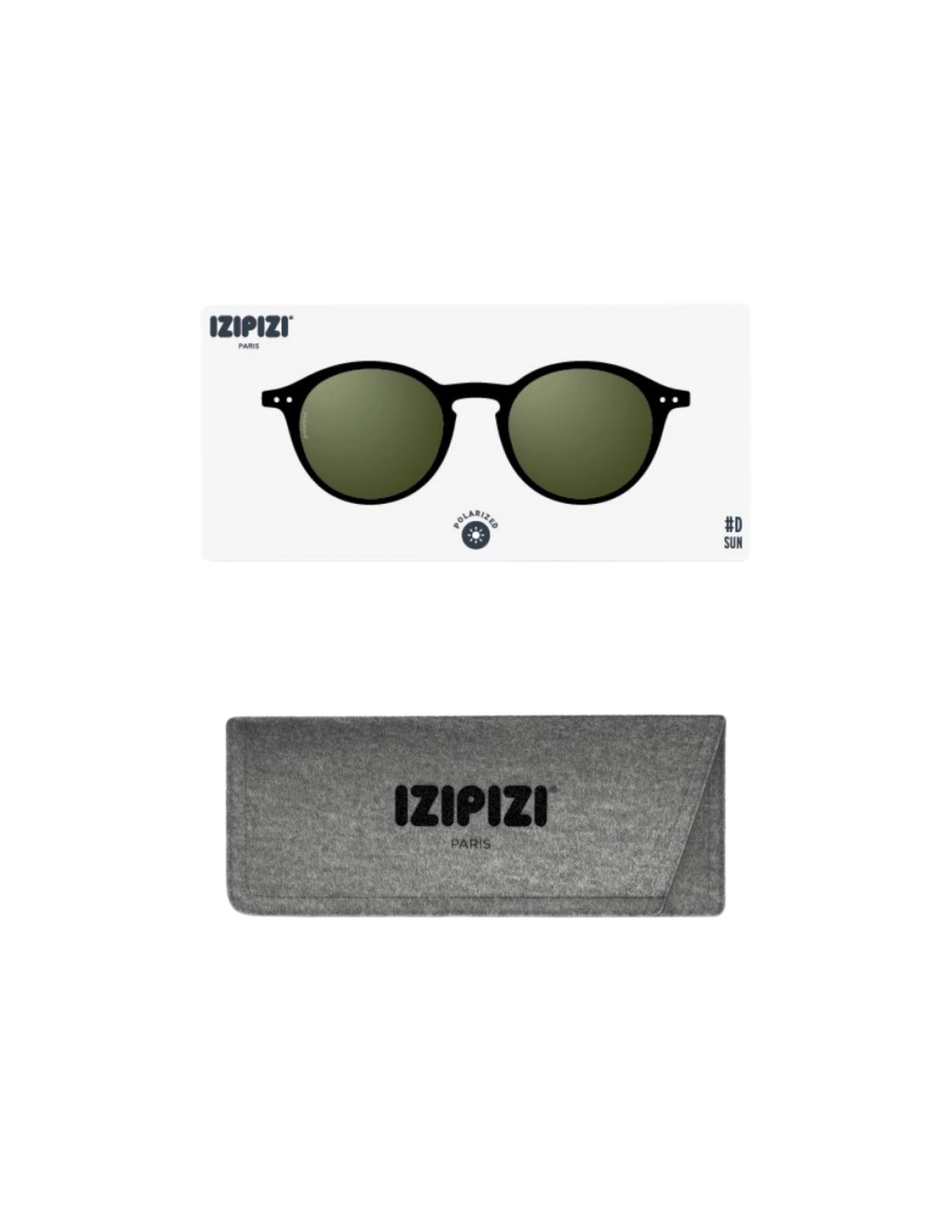 Izipizi Sun #D Black Polarized Sunglasses