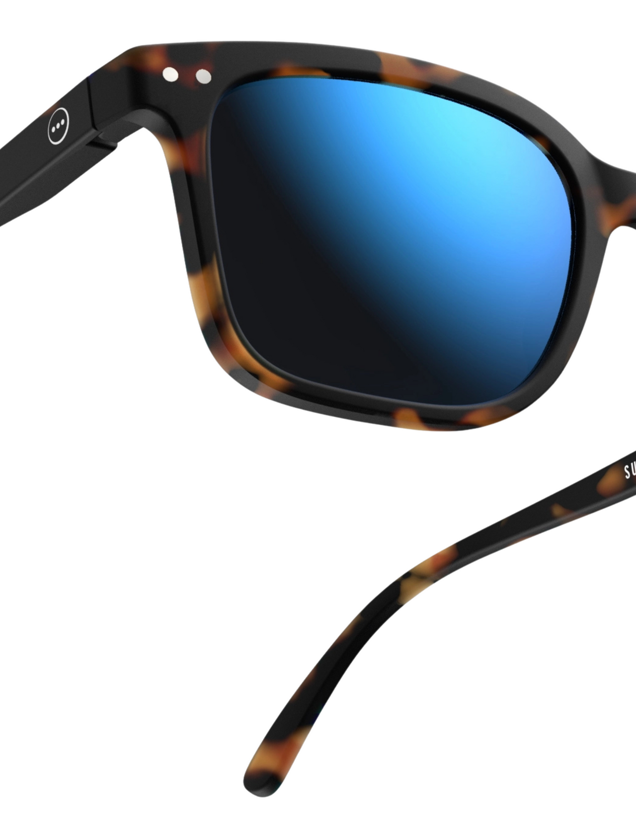 Izipizi Sun #L Sonnenbrille in Schildpattoptik mit Spiegel