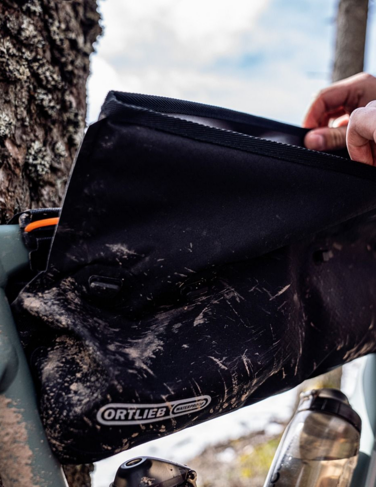 Sacoche de Cadre Ortlieb BikePacking Frame Pack TopTube RC 4, vue ambiance